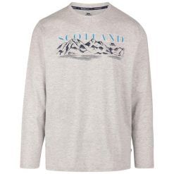 T-shirt Męski Z Nadrukiem Paral. Szare t-shirty męskie Trespass, m, bez wzorów, bez kołnierzyka. Za 59.99 zł.