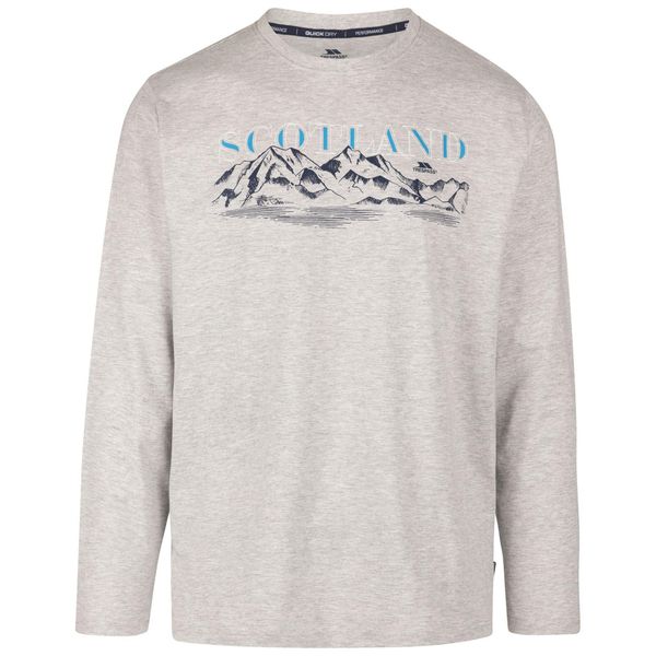 T-shirt Męski Z Nadrukiem Paral. Szare t-shirty męskie Trespass, m, bez wzorów, bez kołnierzyka. Za 59.99 zł.