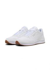 Buty sportowe Puma St Runner V4 L. Białe buty sportowe na co dzień damskie Puma, bez wzorów, ze skóry, do biegania. Za 311.00 zł.