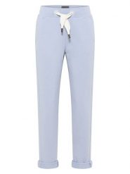 ELBSAND Spodnie dresowe "Brinja" w kolorze błękitnym rozmiar: M. Niebieskie spodnie dresowe damskie ELBSAND, m, bez wzorów, z dresówki. Za 130.99 zł.