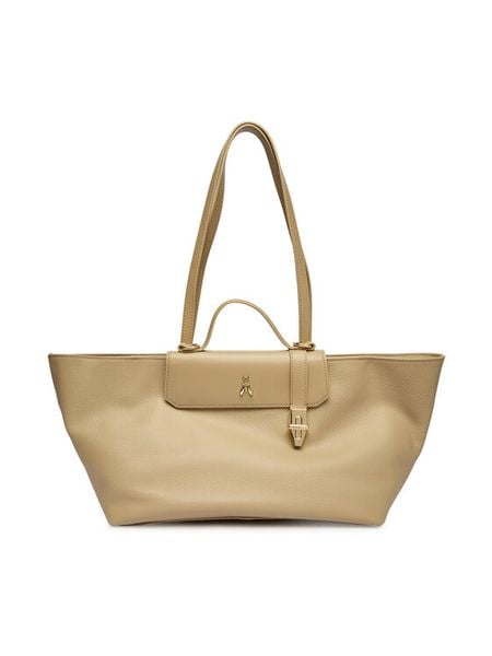 Patrizia Pepe Torebka 8B0289/L178-B862 Beżowy. Brązowe torebki klasyczne damskie Patrizia Pepe, bez wzorów, ze skóry, bez dodatków. Za 1,749.00 zł.