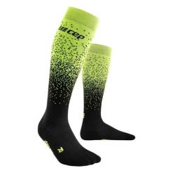 Męskie skarpety kompresyjne sportowe z merino CEP Snowfall. Czarne skarpetki męskie CEP, bez wzorów, z elastanu. Za 199.00 zł.