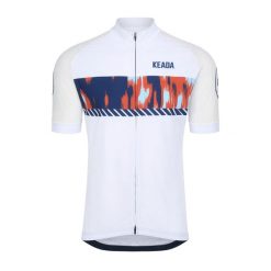 Męska koszulka rowerowa z krótkim rękawem – Signal Three. Białe t-shirty sportowe męskie KEADA SPORTS, m, bez ramiączek, rowerowe. Za 332.00 zł.