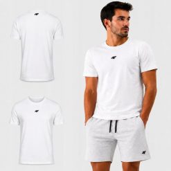 T-SHIRT MĘSKI 4F KOSZULKA BAWEŁNIANA KOLEKCJA LIMITOWANA M3947 SS26. Czerwone t-shirty sportowe męskie 4f, l, z bawełny, bez ramiączek, na fitness i siłownię. Za 54.99 zł.