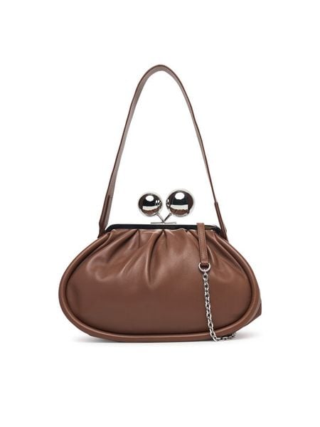 Weekend Max Mara Torebka Milvanew 2625516154600 Brązowy. Brązowe torebki klasyczne damskie Weekend Max Mara, bez wzorów, ze skóry, bez dodatków. Za 2,084.00 zł.