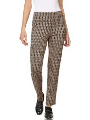 Heine Spodnie w kolorze beżowym rozmiar: 38. Brązowe spodnie materiałowe damskie Heine, bez wzorów, z materiału. Za 60.88 zł.