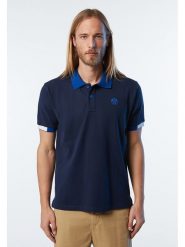 North Sails Koszulka polo w kolorze granatowym rozmiar: XL. Niebieskie koszulki polo męskie North Sails, xl, bez wzorów, bez ramiączek. Za 171.28 zł.
