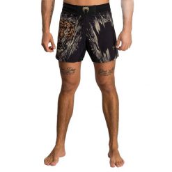 Spodenki treningowe męskie Venum Tiger Men'S Fight Shorts. Czarne szorty sportowe męskie VENUM, m, z materiału. Za 331.52 zł.