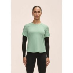 Damska Koszulka Sportowa Casall Essential Tee Lekka do Fitnessu. Zielone bluzki sportowe damskie Casall, bez kołnierzyka, bez ramiączek. Za 159.00 zł.