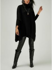 Milan Kiss Sweter w kolorze czarnym rozmiar: XL. Czarne golfy damskie Milan Kiss, xl, bez wzorów, bez ramiączek. Za 136.13 zł.
