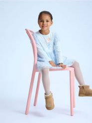 Sukienka Kraina Lodu - jasnoniebieski. Niebieskie sukienki dziewczęce Reserved, bez wzorów, z bawełny, bez ramiączek. Za 69.99 zł.