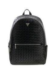 Guess Plecak 182871 Czarny. Czarne plecaki męskie Guess, z aplikacjami, ze skóry. Za 584.99 zł.
