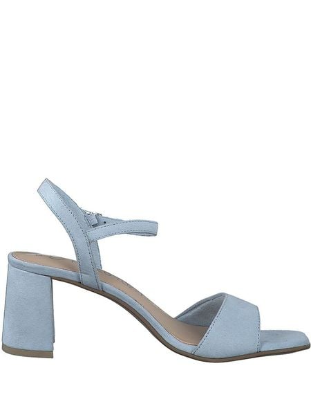 Marco Tozzi Sandały w kolorze błękitnym na obcasie rozmiar: 40. Niebieskie sandały damskie Marco Tozzi, bez wzorów, bez obcasa, na koturnie. Za 61.17 zł.