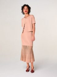 Rodier Kardigan w kolorze jasnoróżowym rozmiar: L. Różowe kardigany damskie Rodier, l, bez wzorów. Za 295.99 zł.