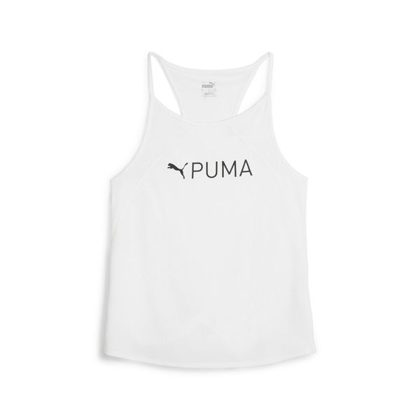 Damski tank top Puma Fit Fashion Ultrabreathe Allover. Białe topy sportowe damskie Puma, l, bez wzorów, z materiału, bez ramiączek. Za 139.10 zł.