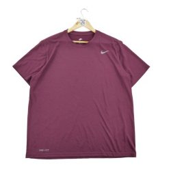 Second life - Nike T-shirt męski Dri-Fit krótkie rękawy - Jak nowy. Czerwone t-shirty męskie Nike, l, bez wzorów, bez kołnierzyka. Za 63.86 zł.