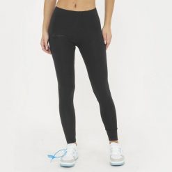 Damskie Legginsy do Jogi z Wysokim Stanem Czarne Model MAVERY. Czarne legginsy damskie Legea, xl, bez wzorów, z bawełny. Za 50.90 zł.