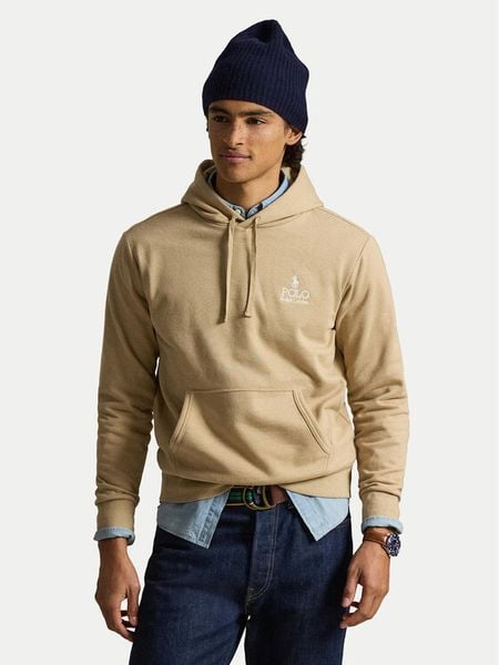 Polo Ralph Lauren Bluza 710B14661005 Beżowy Regular Fit. Brązowe bluzy bez kaptura męskie Polo Ralph Lauren, l, z bawełny. Za 859.99 zł.