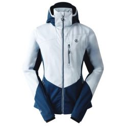 Kurtka Damska Lexan Soft Shell. Niebieskie kurtki damskie Dare 2b, s, bez wzorów, z lycry, z kapturem. Za 170.99 zł.