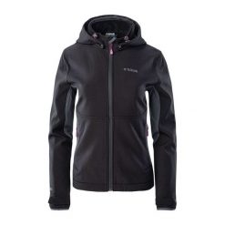Kurtka damska Softshell Brugi 2NEA - czarna, Rozmiar S. Czarne kurtki damskie Brugi, s, bez wzorów, z dzianiny. W wyprzedaży za 144.99 zł.