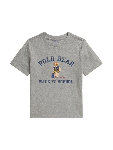 Polo Ralph Lauren T-Shirt 322B27334001 Szary Regular Fit. Szare t-shirty chłopięce Polo Ralph Lauren, bez wzorów, z bawełny, bez ramiączek. Za 249.99 zł.