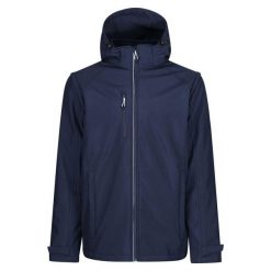 Kurtka Softshellowa Męska 4 W 1. Niebieskie kurtki męskie Regatta, m, bez wzorów, z materiału, z kapturem. Za 836.99 zł.