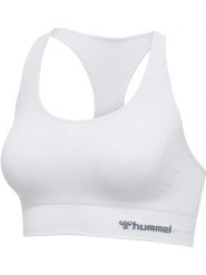 Stanik fitness cardio Hummel hmltif. Białe biustonosze sportowe damskie HUMMEL, bez wzorów, z materiału. Za 133.00 zł.