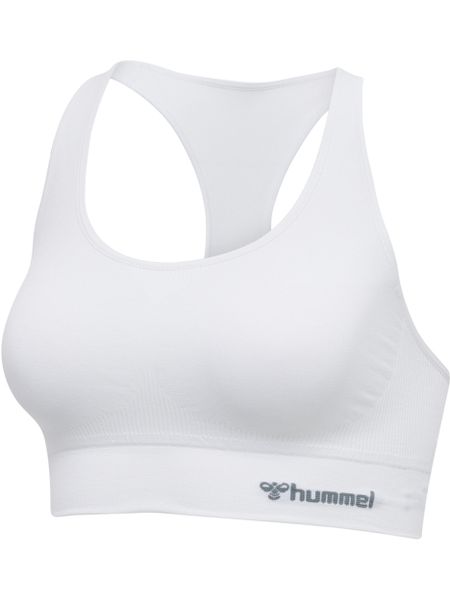 Stanik fitness cardio Hummel hmltif. Białe biustonosze sportowe damskie HUMMEL, bez wzorów, z materiału. Za 133.00 zł.