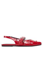 ONLY Shoes Sandały OnLaura-5 15340903 Czerwony. Czerwone sandały damskie ONLY Shoes, bez wzorów, ze skóry, bez obcasa, na płaskiej podeszwie. W wyprzedaży za 119.99 zł.