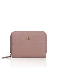 Bellicci Skórzany portfel "Veneta" w kolorze fioletowym - 11 x 8 x 2 cm rozmiar: onesize. Różowe portfele damskie Bellicci, bez wzorów, z materiału. Za 109.26 zł.