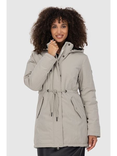 Alife and kickin Parka "KierseyAK" w kolorze beżowym rozmiar: XS. Brązowe parki damskie Alife and Kickin, xs, bez wzorów. Za 310.38 zł.