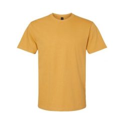 Koszulka Unisex Dla Dorosłych Softstyle Midweight. Żółte bluzki damskie Gildan, xl, bez wzorów, sportowe, bez kołnierzyka, bez ramiączek. Za 39.99 zł.