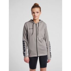 Bluza do piłki nożnej damska Hummel zip hml AUTHENTIC Poly. Szare bluzy z kapturem damskie HUMMEL, s, z dzianiny. Za 175.70 zł.