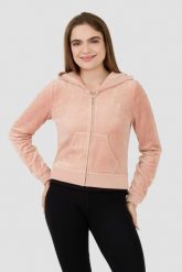JUICY COUTURE Beżowa bluza Heritage Robyn Hoodie. Brązowe bluzy bez kaptura damskie Juicy Couture, s. W wyprzedaży za 421.99 zł.