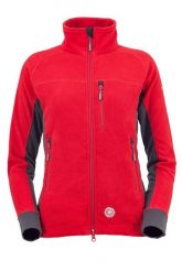 Bluza polarowa trekkingowa damska Milo Anas Lady. Czerwone bluzy bez kaptura damskie Milo, s, z materiału. Za 197.30 zł.