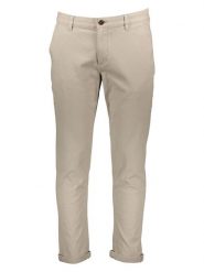 Jack & Jones Spodnie chino "Marco" w kolorze beżowym rozmiar: W30/L32. Brązowe spodnie materiałowe męskie Jack & Jones, z aplikacjami, ze skóry. Za 114.17 zł.