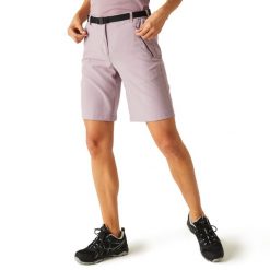 Spodenki damskie Xert. Fioletowe spodenki sportowe damskie Regatta, s, z elastanu, trekkingowe. W wyprzedaży za 119.99 zł.