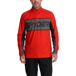 Bluza męska Spyder Paramount 1/2 Zip. Czerwone bluzy bez kaptura męskie Spyder, m, z materiału. Za 479.00 zł.