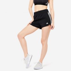 Spodenki fitness cardio damskie ADIDAS. Białe spodenki sportowe damskie Adidas, s, z materiału, na fitness i siłownię. W wyprzedaży za 89.99 zł.