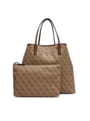 Guess Torebka Victtoria HWESG9 51429 Brązowy. Brązowe torebki klasyczne damskie Guess, z aplikacjami, ze skóry, bez dodatków. Za 579.99 zł.