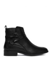 Beverly Hills Polo Club Botki CEO-WI34-LOUIS-01 Czarny. Czarne botki damskie Beverly Hills Polo Club, ze skóry, bez obcasa, na płaskiej podeszwie, bez zapięcia. Za 429.99 zł.