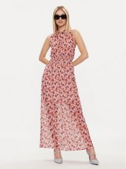 Morgan Sukienka letnia 241-RELLA Pomarańczowy Regular Fit. Brązowe sukienki damskie Morgan, na lato, bez wzorów, z syntetyku, bez kołnierzyka, bez ramiączek. Za 279.99 zł.