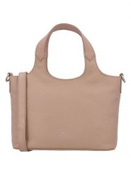 Charm Skórzana torebka w kolorze beżowym - 27 x 18 x 9 cm rozmiar: onesize. Brązowe torebki klasyczne damskie Charm, bez wzorów, z materiału, bez dodatków. Za 228.45 zł.