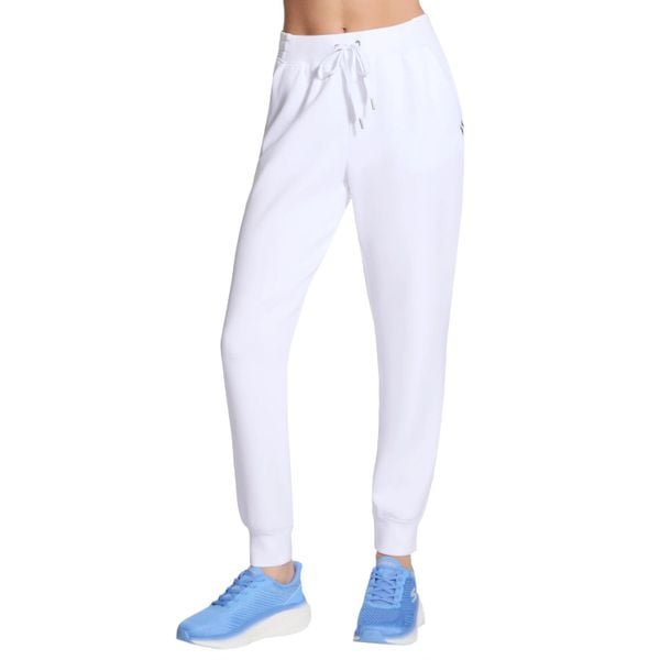 Spodnie sportowe damskie Skechluxe Elevate Jogger Pant. Białe spodnie sportowe damskie Skechers, l, z materiału, trekkingowe. Za 189.99 zł.