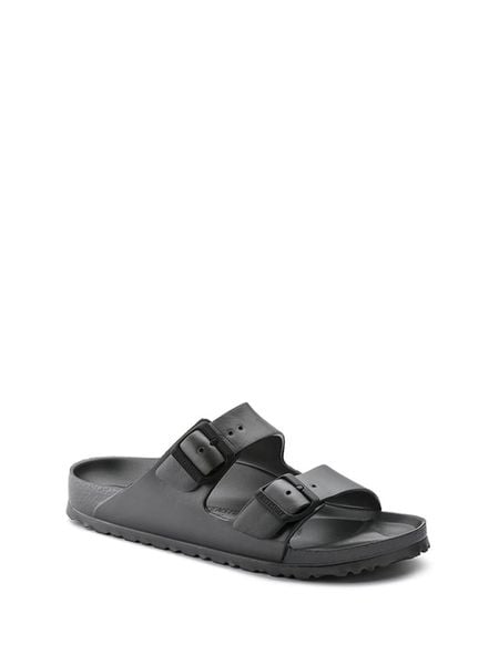 Birkenstock Klapki "Arizona" w kolorze czarnym rozmiar: 43. Czarne klapki damskie Birkenstock, bez wzorów, bez obcasa. Za 215.36 zł.