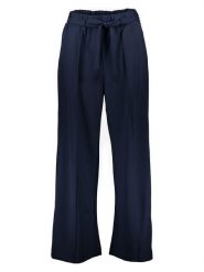 Vila Spodnie w kolorze granatowym rozmiar: L. Niebieskie spodnie materiałowe damskie Vila, bez wzorów, z materiału. Za 78.84 zł.