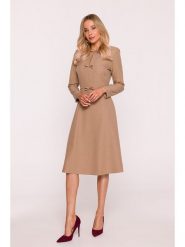 Stylove Sukienka w kolorze beżowym rozmiar: S. Brązowe sukienki damskie Stylove, s, bez wzorów, bez kołnierzyka, bez ramiączek, midi. Za 264.99 zł.