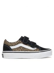 Vans Sneakersy VN000V21YY61 Czarny. Czarne buty sportowe dziewczęce Vans, bez wzorów, ze skóry, bez zapięcia. Za 259.99 zł.