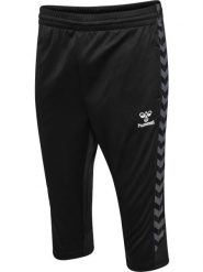 Spodenki sportowe do piłki noznej dla dorosłych Hummel Authentic 3/4 Pant. Czarne spodenki sportowe damskie HUMMEL, l, z materiału, do piłki nożnej. Za 167.50 zł.
