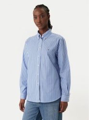 Tommy Jeans Koszula DW0DW22211 Niebieski Regular Fit. Niebieskie koszule damskie Tommy Jeans, s, bez wzorów, z bawełny, bez kołnierzyka, bez ramiączek. Za 369.99 zł.